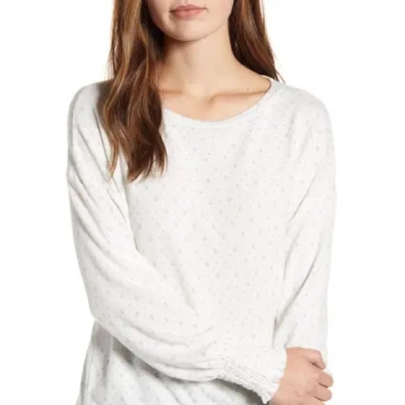 NWT Lucky Brand Long Sleeve Top w/ Cinched Cuff XS/TP - Picture 1 of 6